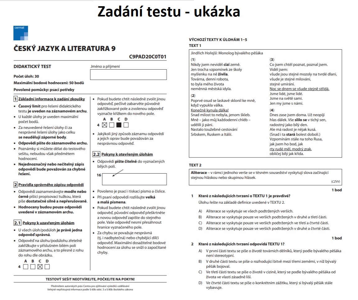 zadání